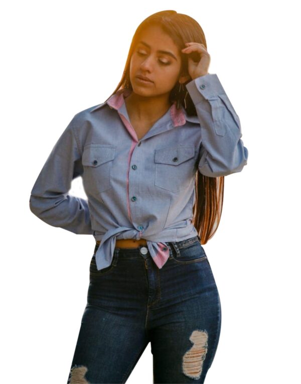 BLUSA MEZCLILLA
